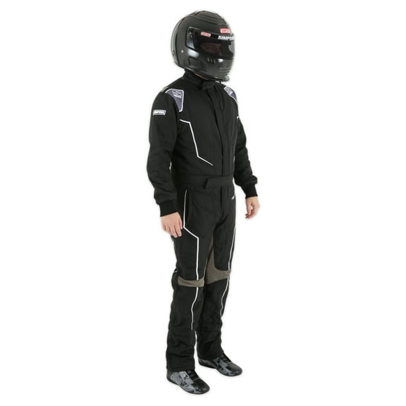Simpson Racing HXY2021 Helux Racing Suit Youth XS Black/Grey