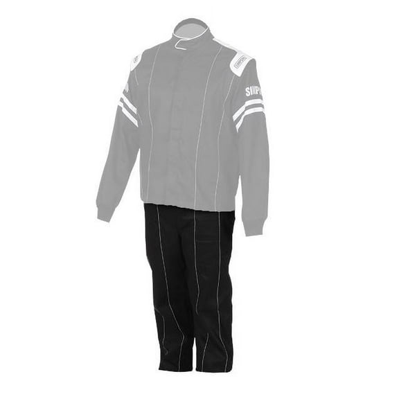 Simpson Racing LK22073 Legend II Racing Pants (Only) - Youth XS (5/6) - Black