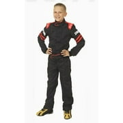Simpson Racing LY23171 Legend II SFI-1 Racing Suit - Youth Small - Black/Red