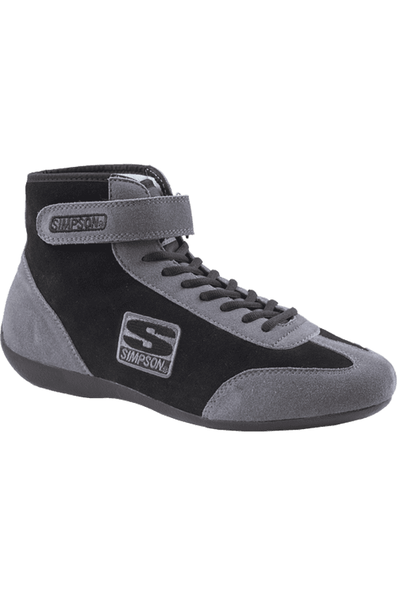 Racing MT120BK Mid Top SFI 3.3/5 Racing Shoes Mens Size 12 Black/Gray