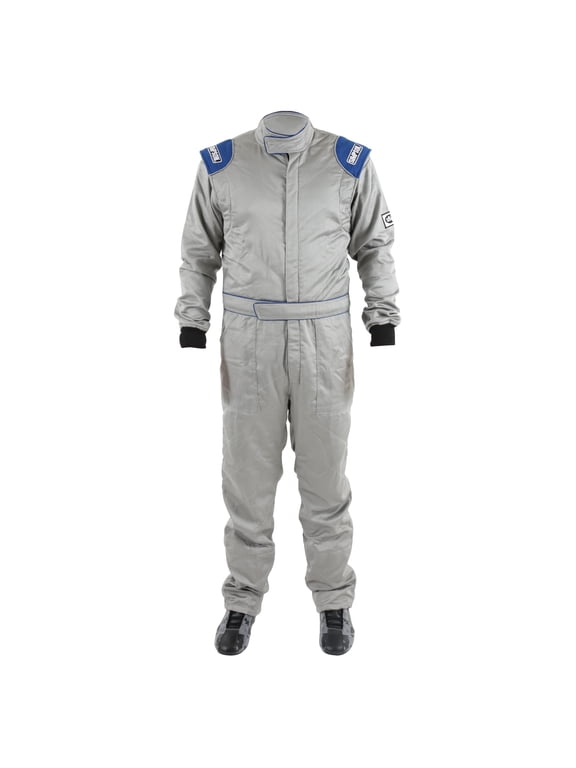 Racing RN05121 Renegade Racing Suit - SFI 3.2A/5 - Gray/Blue - Adult SML
