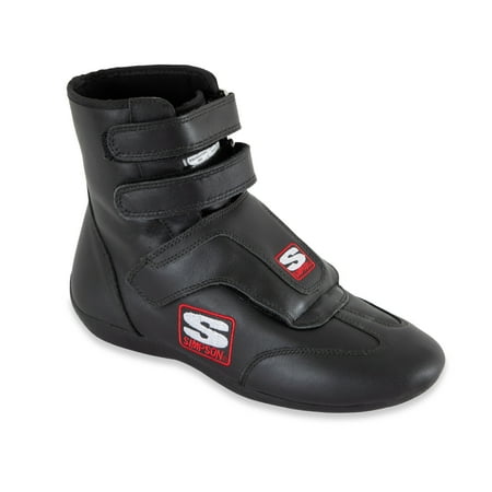 Simpson Racing SP600BK Stealth Sprint Driving Shoes Adult Mens 6 Black Pair