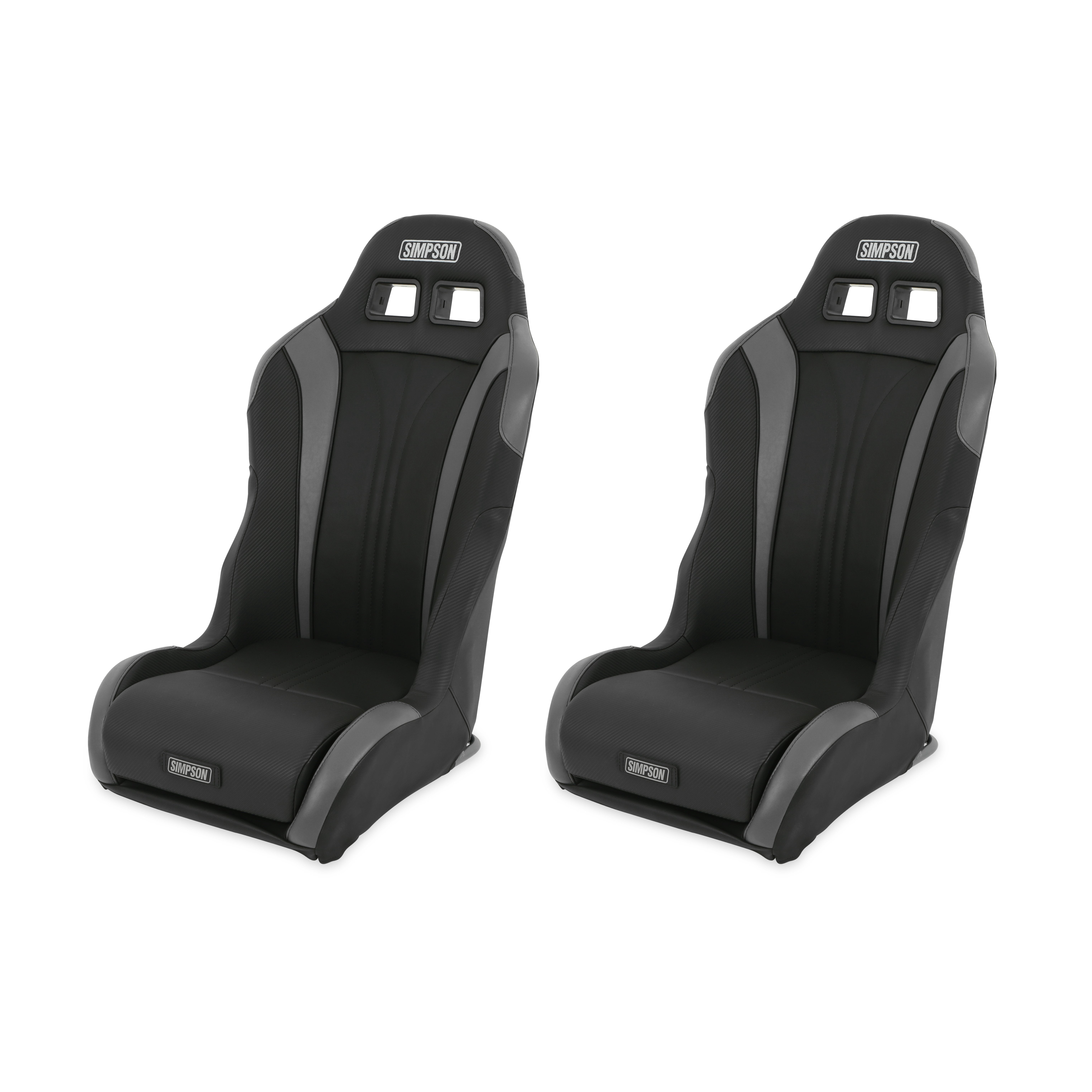 Simpson S104-305-2 Simpson Racing Vortex II Off-Road Suspension Seats Black/Charcoal PAIR