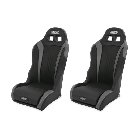 Simpson S104-305-2 Simpson Racing Vortex II Off-Road Suspension Seats Black/Charcoal PAIR