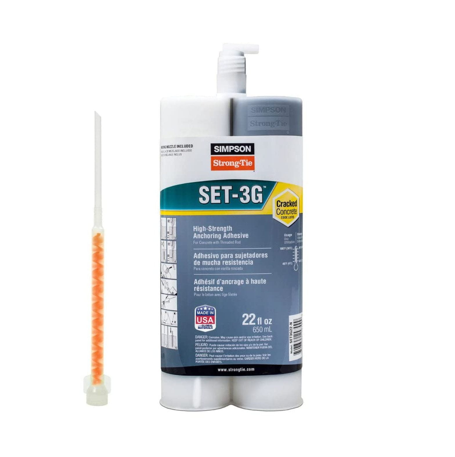 Simpson SET3G HighStrength Epoxy Adhesive with EMN22i Adhesive Mixing