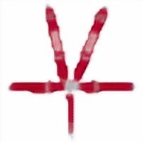 Simpson Racing 29063R STD. Latch & Link 5pt. Harness Red