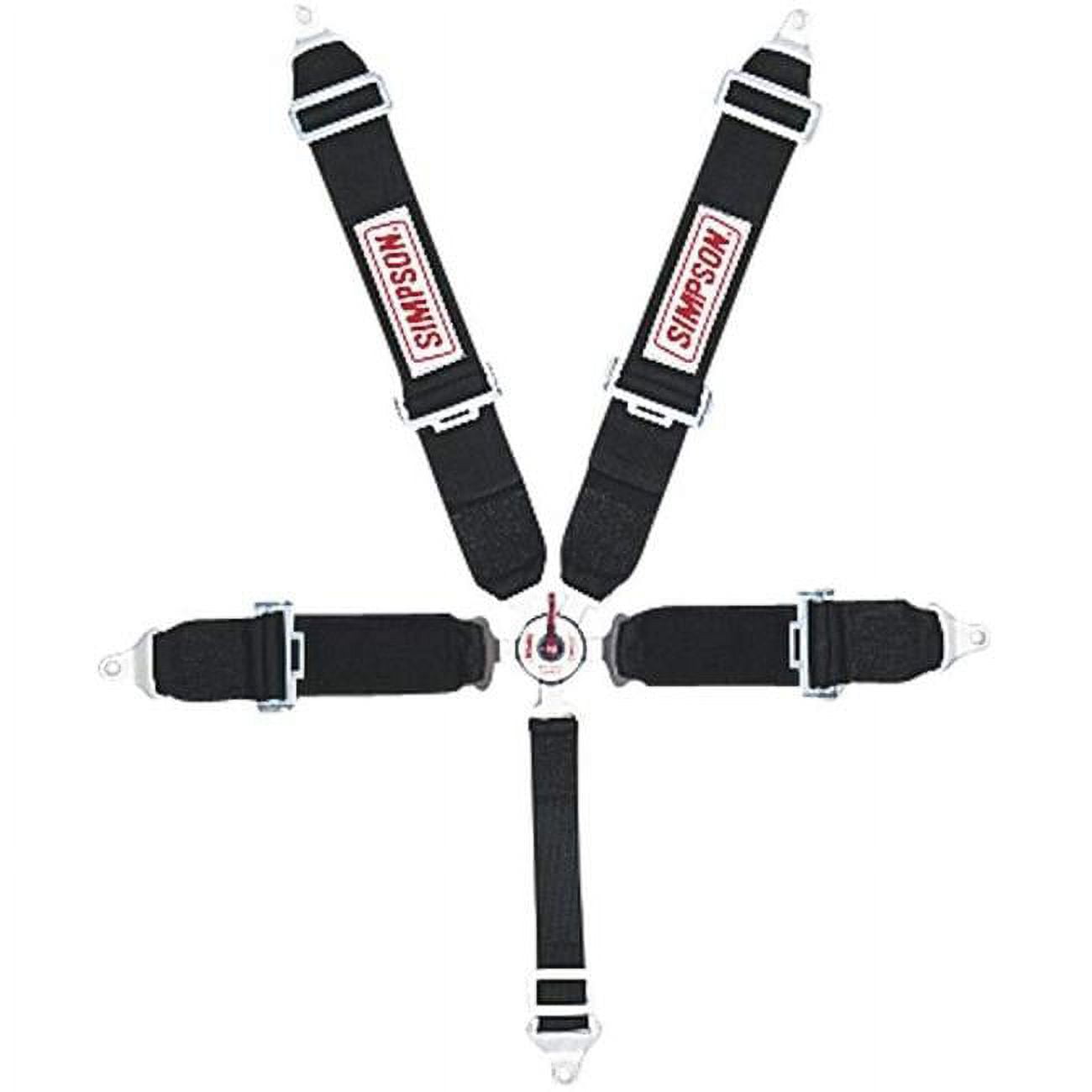 Harnais De Sécurité Simpson Safety 5 Points 55 – Noir, Loquet Et Lien – NEUF NOS
