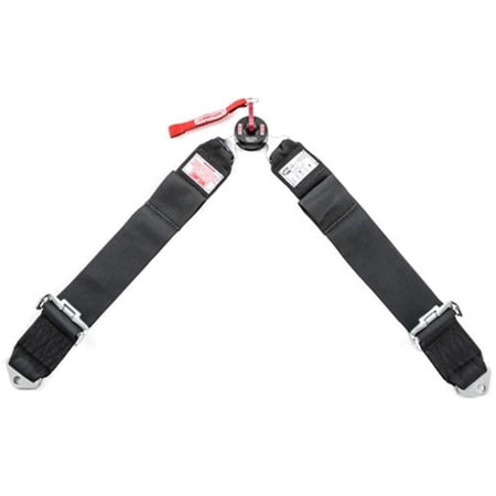 Simpson Safety 32004 62 in. Bolt-In Camlock Lap Belt - Black
