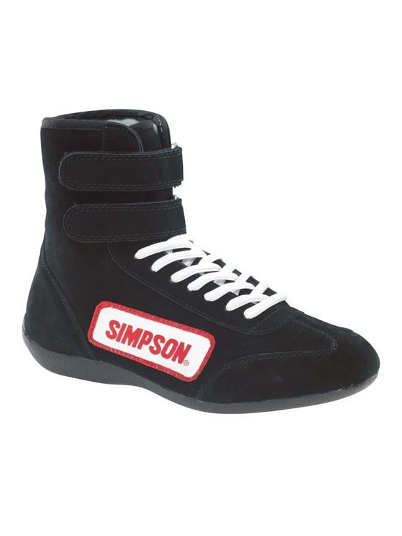 Safety High Top Shoes, Black - Size 13