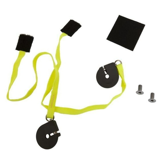 Simpson Safety M6 SAH SFI 38.1 FIA 8858 Helmet Anchor Dual End Fitting Tethers, Yellow & Black