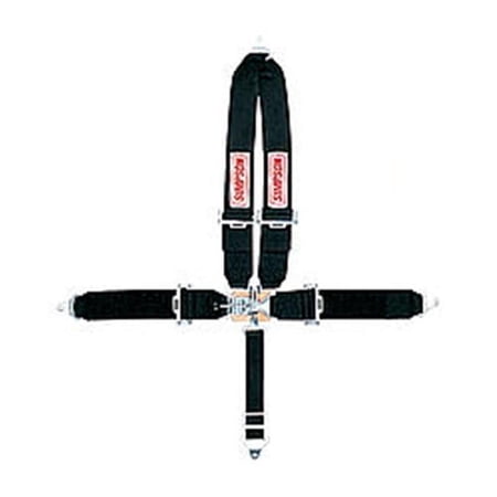Simpson Safety SIM29065BK 5 Point Latch & Link Pull Down Bolt In Harness System - 55 in.