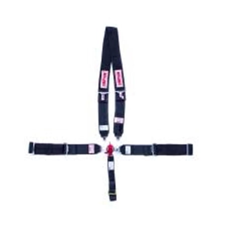 Simpson Safety SIM29116BK 5-Point Drag Racing Cam Lock Restraint System with Nomex Cover