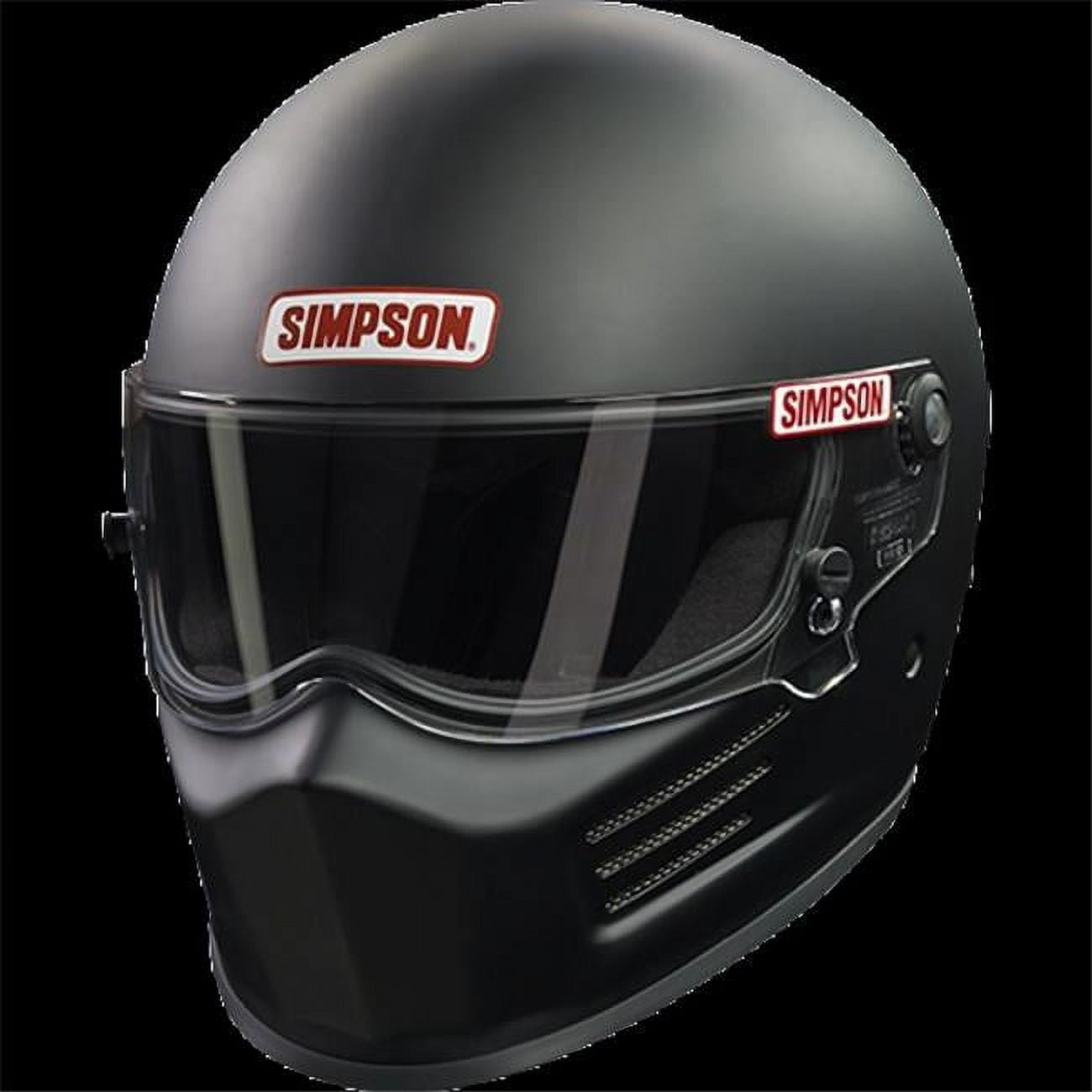 Simpson Safety SIM7200038 Bandit Flat SA2020 Helmet, Black Large