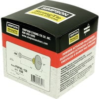 Simpson Strong-Tie Powder-Actuated Fastening Pin With Washer - 100 Pack, 1-1/2 In. Pin, 1 In. Washer
