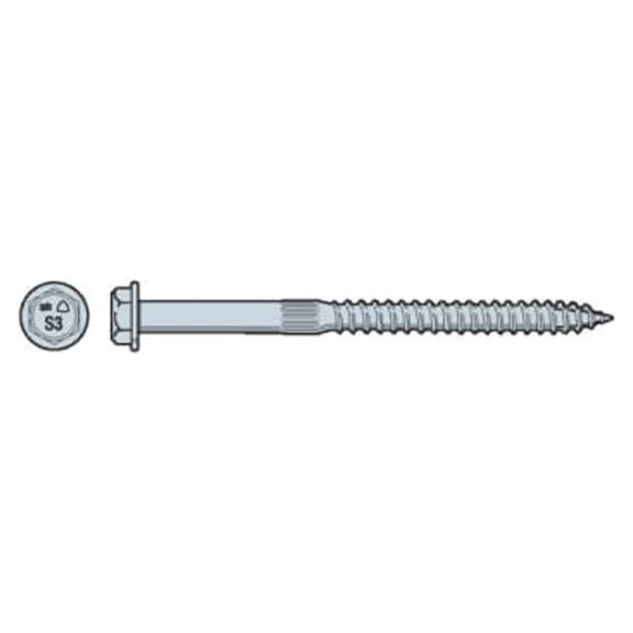 Simpson Strong-Tie 1/4 In. X 1-1/2 In. Strong Drive Sds Structural Stainless Steel Wood Screw With 3/8 In. Hex Head 25