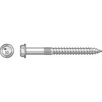 Simpson Strong-Tie Strong-Drive SDS SDS25300MB Connector Screw, 3 in L, Serrated Thread, Hex Head, Hex Drive, Steel
