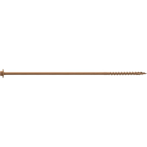 Strong-Drive SDWH TIMBER-HEX Screw 0.195 in. x 10 in. 5/16 Hex, DB Coating