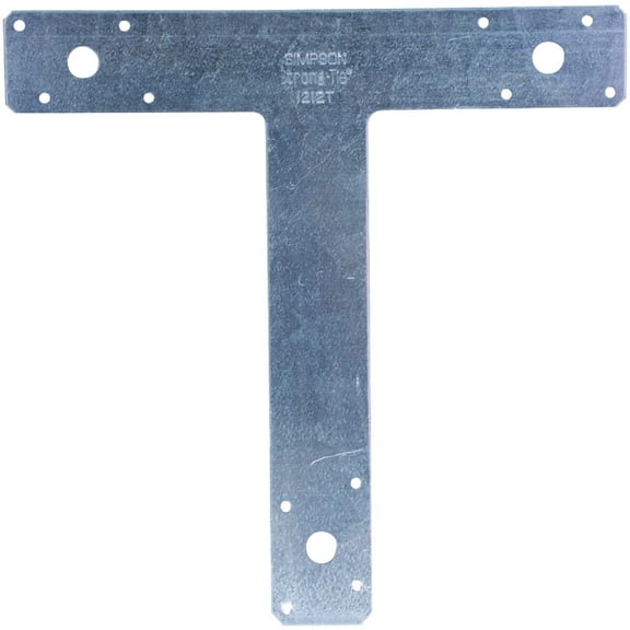 Simpson Strong-Tie 1212T T Strap, 16 Gauge, 12 x 12 x 2-In. - Quantity 1