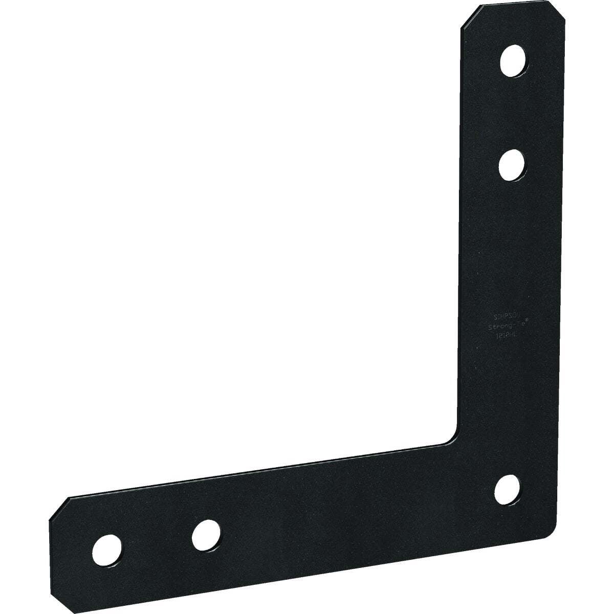 Simpson Strong-Tie L-Strap Heavy-Duty Bracket - Steel, Architectural Finish - 12 x 12 In — Standard Mounting Hardware, Drop-In Replacement