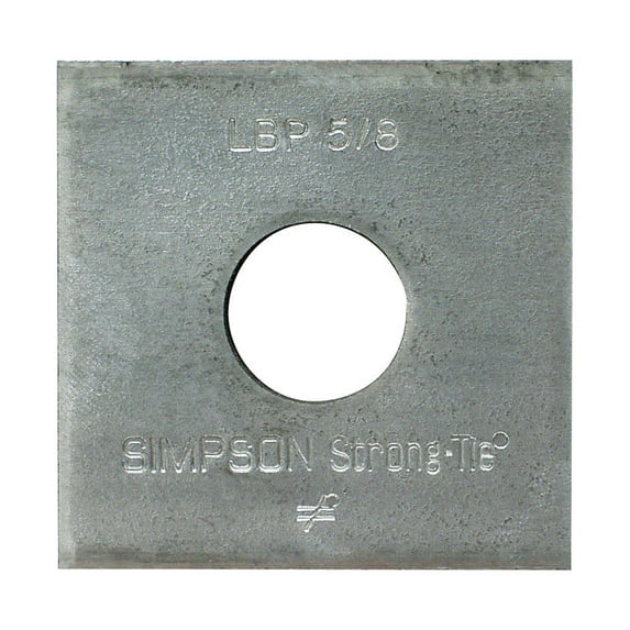 Simpson Strong-Tie 5/8 Bearing Plate 9/64" LBP5/8 Pack of 50