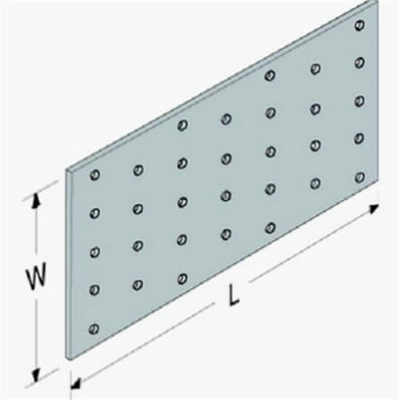 Simpson Strong-Tie 3-1/8 in. W. x 7 in. L. Galvanized Steel 20 Gauge Tie Plate