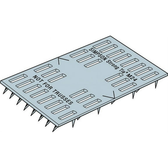 Simpson Strong-Tie 4 in. H X 0.4 in. W X 2 in. L Galvanized Steel Mending Plate