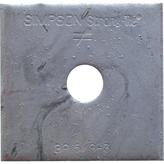 Simpson Strong-Tie 5/8 in. x 3 in. Steel Uncoated Bearing Plate Pack of 50