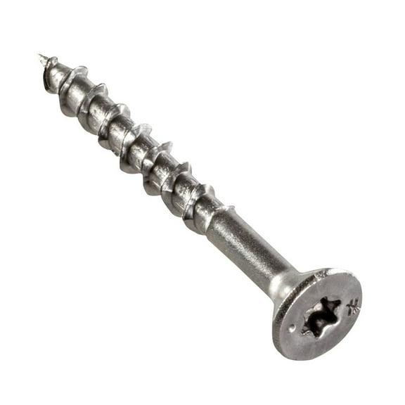 Simpson Strong-Tie 5000206 No. 8 x 1.62 in. Lobe Flat Head Coated Stainless Steel Deck Screws, 1 lbs