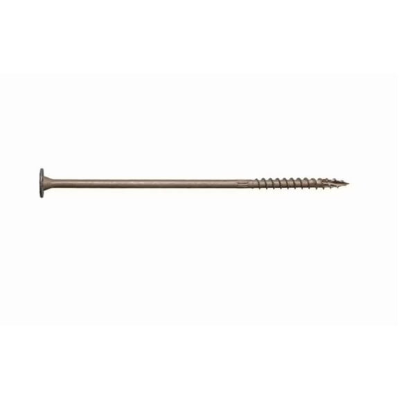 Simpson Strong-Tie Strong-Drive SDWS SDWS22800DB-R50 Timber Screw, 8 in L, Serrated Thread, Washer Head, Steel, Tan