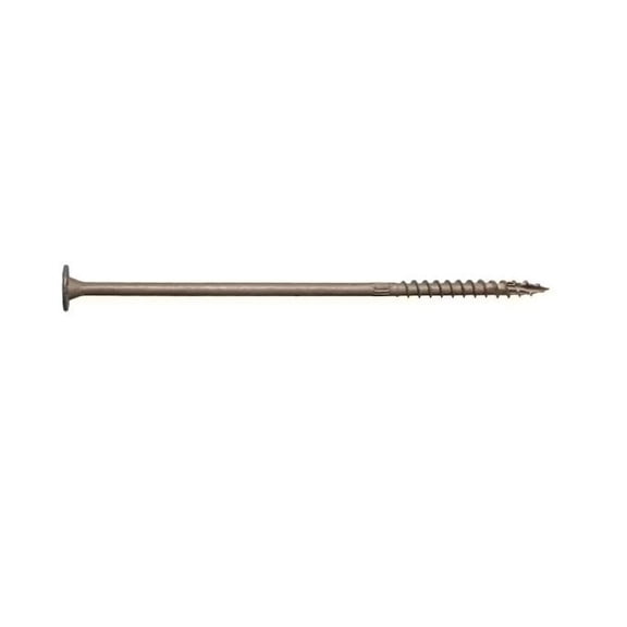 Simpson Strong-Tie Strong-Drive SDWS SDWS22800DB-R50 Timber Screw, 8 in L, Serrated Thread, Washer Head, Steel, Tan