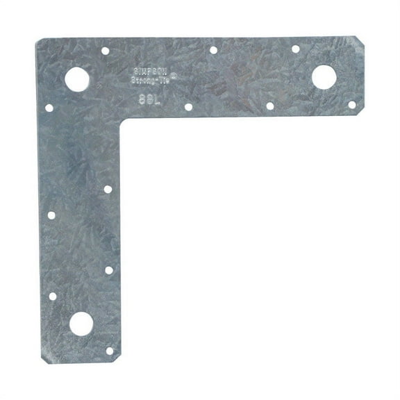 Simpson Strong-Tie 8 in. L. x 8 in. H. x 2 in. W Steel 14 Gauge L Strap Tie 88L