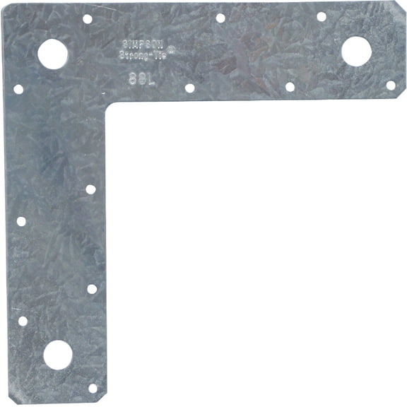 Simpson Strong-Tie Structural Strap 88L L-Strap - 14-Gauge - 8" x 8" Multicolor