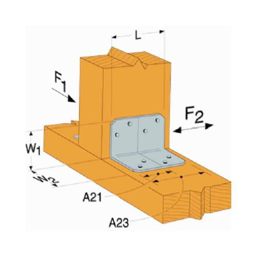 Simpson Strong-Tie A23Z 2 in. x 1-1/2 in. x 2-3/4 in. ZMAX® Galvanized Angle (200 Count)