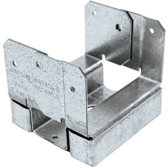 Simpson Strong-Tie Adjustable Post Base ABA44Z - Galvanized Z-Max, 4x4, 1 Each Residential Use, Standard Application