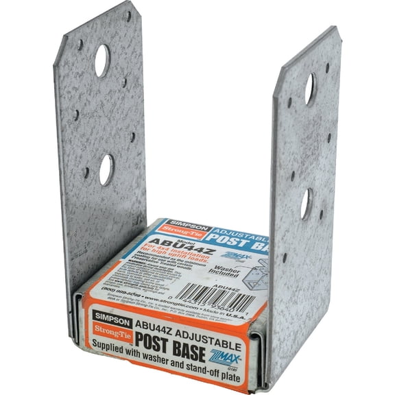 Simpson Strong-Tie ABU44Z Post Base Zmax 3-9/16"W X 3" L 16 Ga Zmax