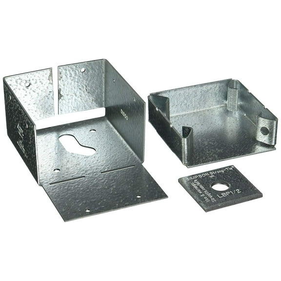 Simpson Strong Tie ABW44Z ZMAX Galvanized 16-Gauge 4-Inch by 4-Inch Adjustable Post Base