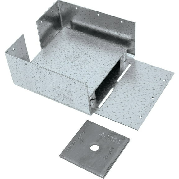 Simpson Strong Tie ABW66RZ ZMAX Galvanized 12-Gauge 6-Inch by 6-Inch Rough Adjustable Post Base by Simpson Strong-Tie