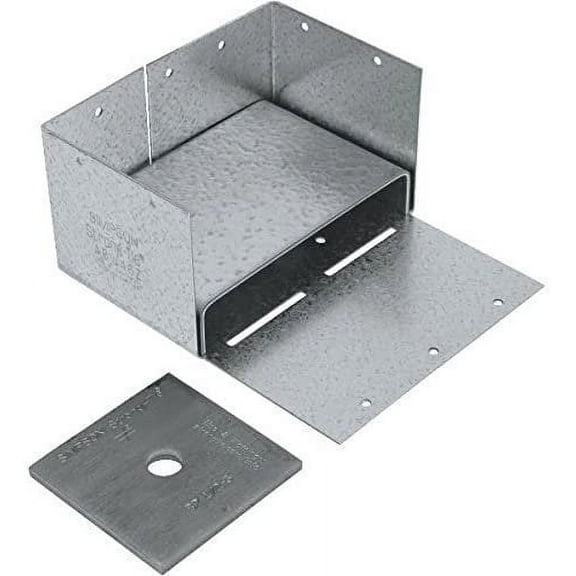 Simpson Strong Tie ABW66RZ ZMAX Galvanized 12-Gauge 6x6 Rough Adjustable Post Base 10-per Box