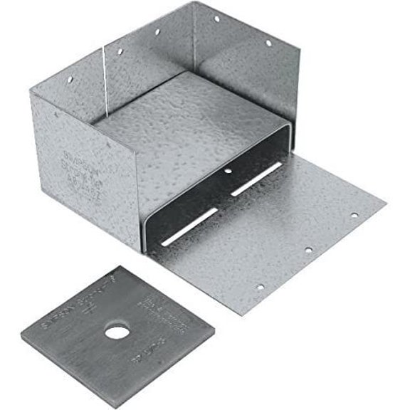 Simpson Strong Tie ABW66RZ ZMAX Galvanized 12-Gauge 6x6 Rough Adjustable Post Base 10-per Box