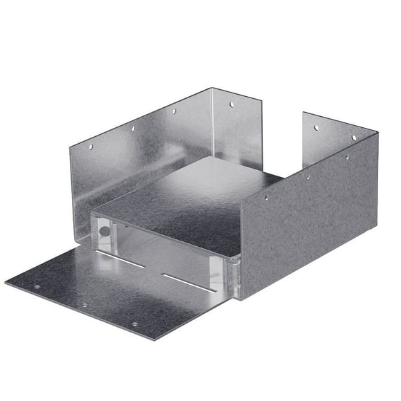 Simpson Strong Tie ABW66Z ZMAX Galvanized 12-Gauge 6x6 Adjustable Post Base 10-per Box
