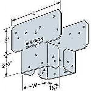 Simpson Strong-Tie Post Cap AC4 Adjustable Galvanized - 4 x 4