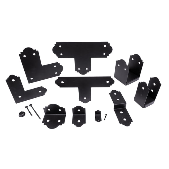 Simpson Strong-Tie APDJT2-6 Outdoor Accents Mission Collection 5 in. ZMAX, Black Powder-Coated Deck Joist Tie for 2X