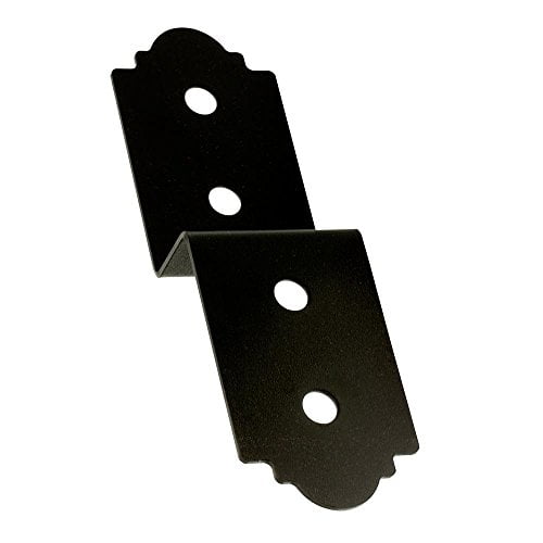 Simpson Strong-Tie APDJT2R-4 Outdoor Accents Mission Collection 3 in. ZMAX, Black Powder-Coated Deck Joist Tie for Rough 2X