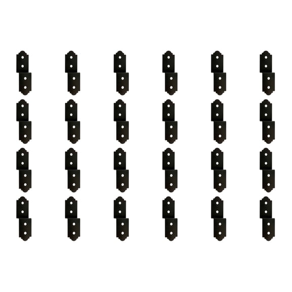 Simpson Strong Tie APDJT2R-4 Outdoor Accents Mission Collection 3 in. ZMAX, Black Powder-Coated Deck Joist Tie for Rough 2x, 24-Pack