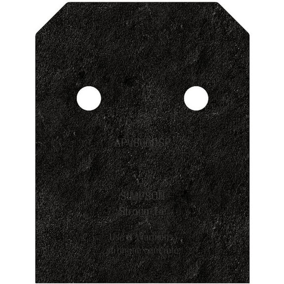 Simpson Strong-Tie APVB66DSP - Outdoor Accents Avant Collection ZMAX, Black Post Base Side