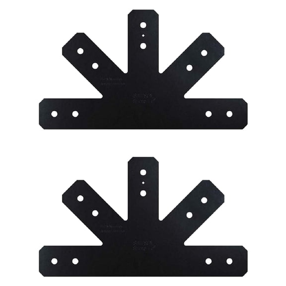 Simpson Strong-Tie APVGP1212-4 Outdoor Accents Avant Collection 12:12 Pitch, Black Powder-Coated Gable Plate for 4X (Pack of 2)