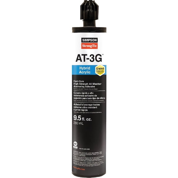 Simpson Strong-Tie AT-XP Construction Adhesive - Contractor Adhesive - 9.4 oz Tube — Residential Use, Standard Application