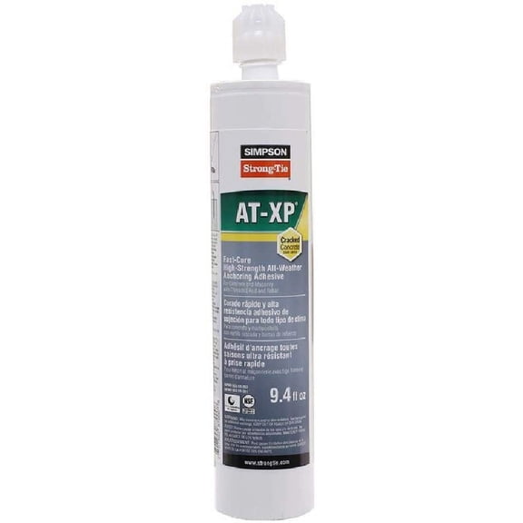 Simpson Strong-Tie AT-XP Construction Adhesive - Contractor Adhesive - 9.4 oz Tube  Residential Use, Standard Application