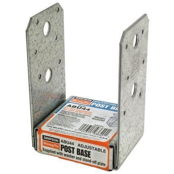 Simpson Strong Tie Aba44Z Aba Zmax® Galvanized Adjustable Standoff Post ...