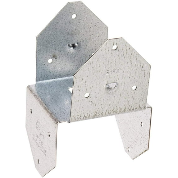 Simpson Strong Tie BCS2-2/4Z ZMAX Galvanized 18-Gauge Double 2x4 Post Cap/Base 20-per Box